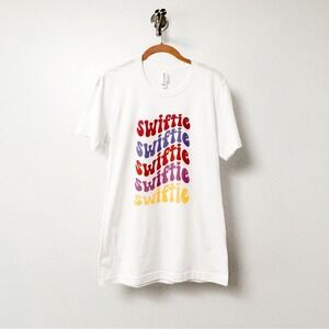 Taylor Swiftie Holiday Rainbow Graphic Unisex Concert Casual T Shirt